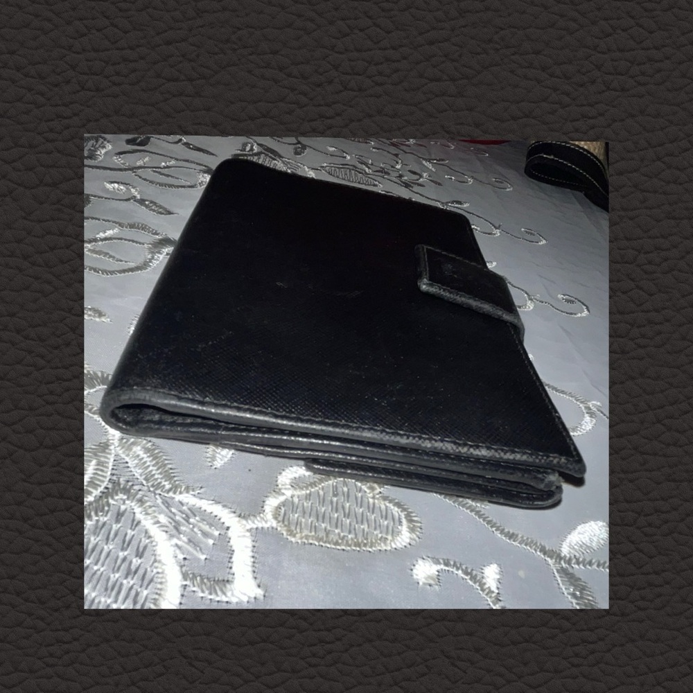 Prada Black Saffiano Leather Wallet Clutch - Picture 3 of 10